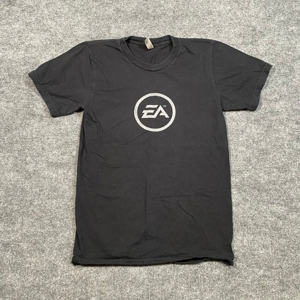 EA Electronic Arts Video Game Studio Promo T-Shirt Black Mens Small BioWare DICE